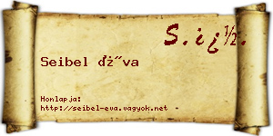 Seibel Éva névjegykártya
